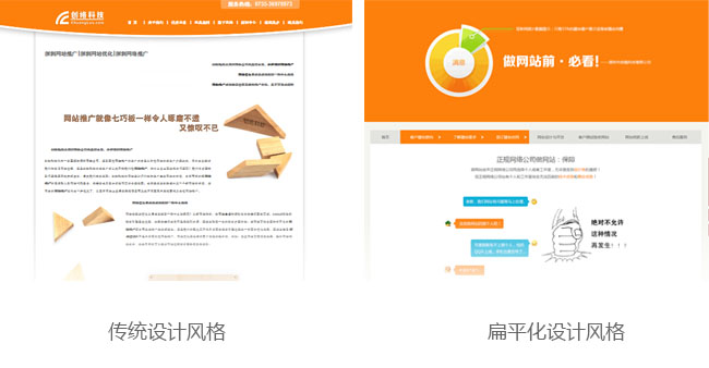 網(wǎng)站界面設(shè)計的扁平化
